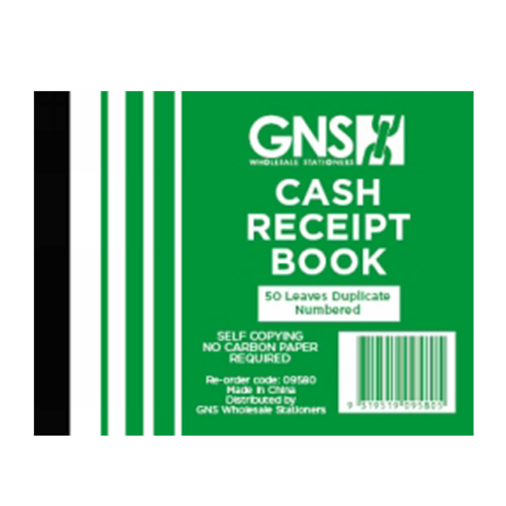 Carbonless 50 Leaves Cash Receipt Book 10pk