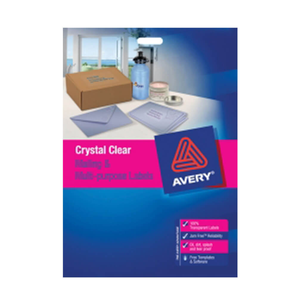 Avery Clear Laser Label (pakket van 25)