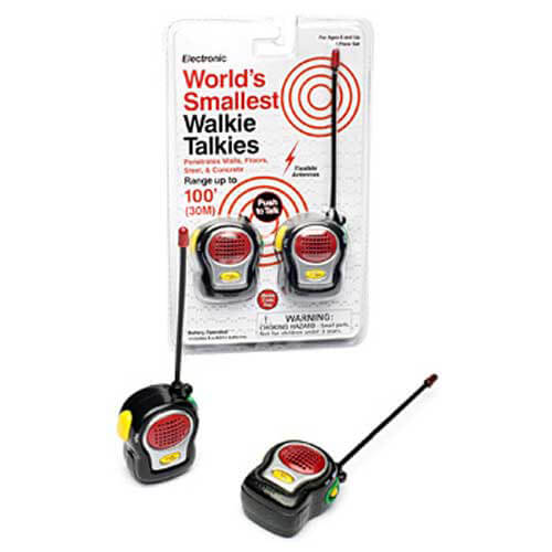 World's Smallest Walkie Talkies