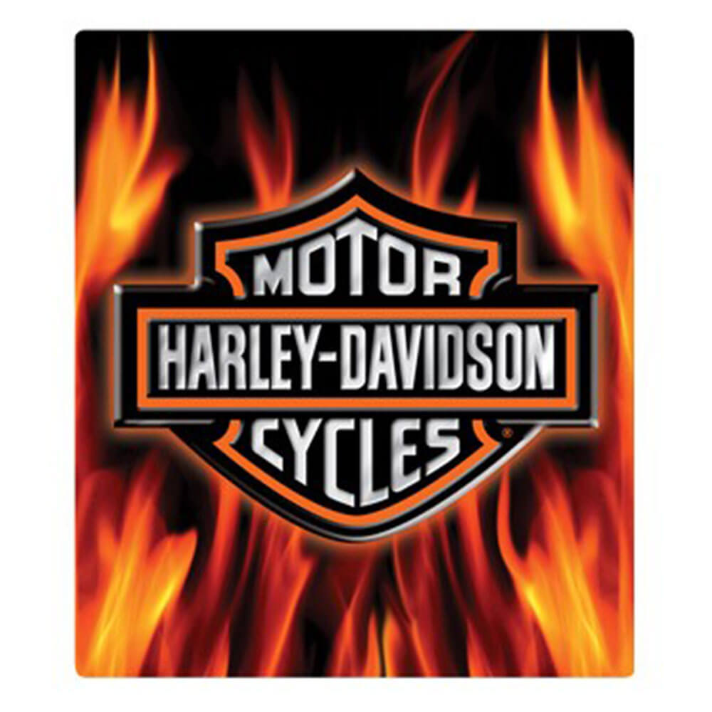 Harley Davidson die cut präglad tennskylt